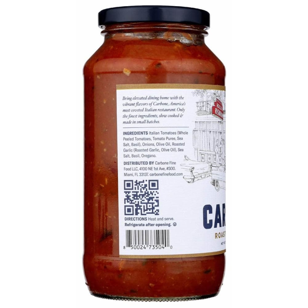 CARBONE Grocery > Pantry > Pasta and Sauces CARBONE: Sauce Roasted Garlic, 24 oz