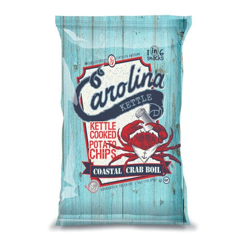 Carolina Kettle Coastal Crab Boil Kettle Cooked Potato Chips 5oz (Case of 14) - Snacks/Bulk Snacks - Carolina Kettle