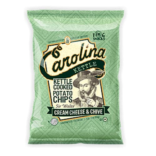 Carolina Kettle Cream Cheese & Chive Kettle Cooked Potato Chips 5oz (Case of 14) - Snacks/Bulk Snacks - Carolina Kettle