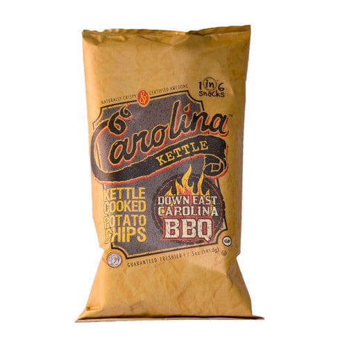 Carolina Kettle Down East BBQ Kettle Cooked Potato Chips 5oz (Case of 14) - Snacks/Bulk Snacks - Carolina Kettle