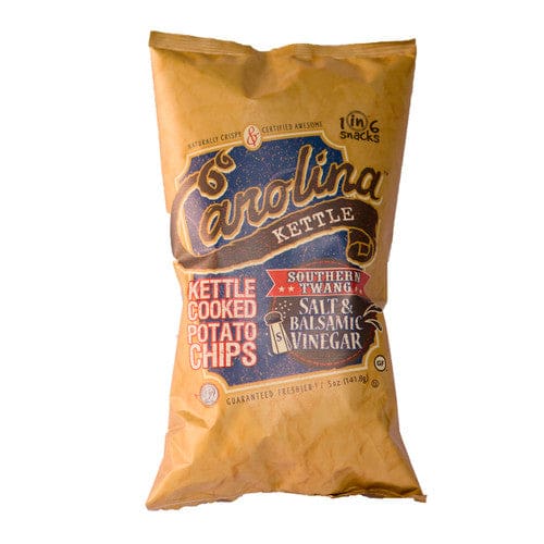 Carolina Kettle Salt & Balsamic Vinegar Kettle Cooked Potato Chips 5oz (Case of 14) - Snacks/Bulk Snacks - Carolina Kettle