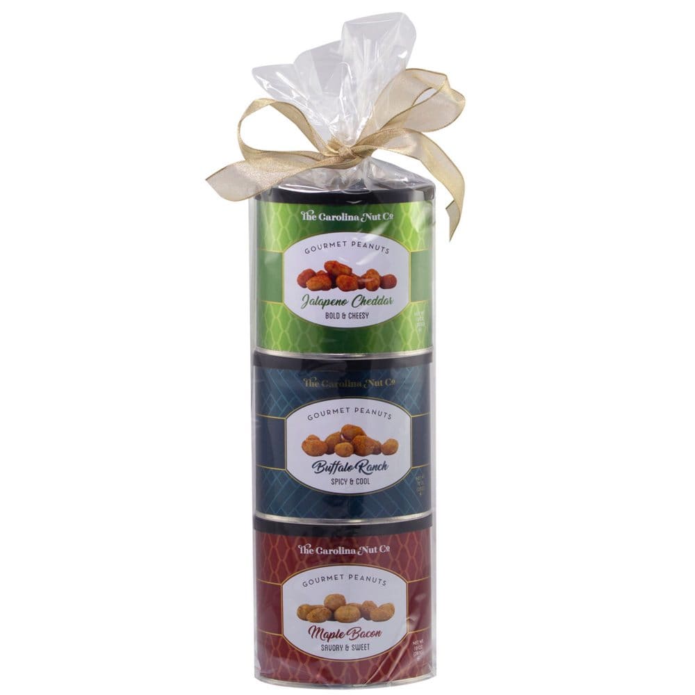 Carolina Nut Gourmet Holiday Peanut Tower - 3 Pk - Gifts Under $15 - Carolina