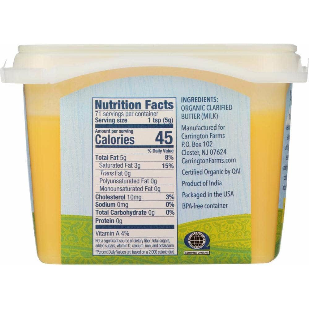 Carrington Farms Carrington Farms Ghee Butter Clarified, 12 oz