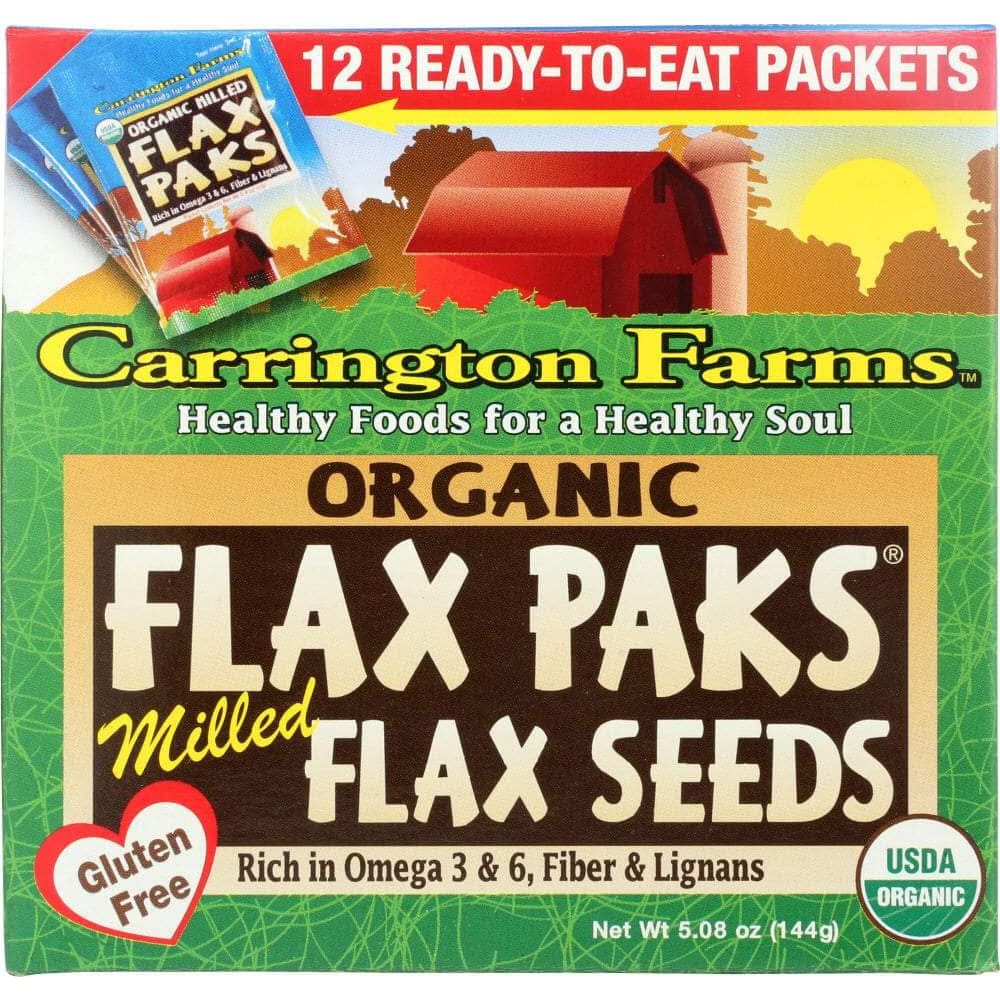 Carrington Farms Carrington Farms Organic Milled Flax Seeds Pack of 12, 5.08 oz