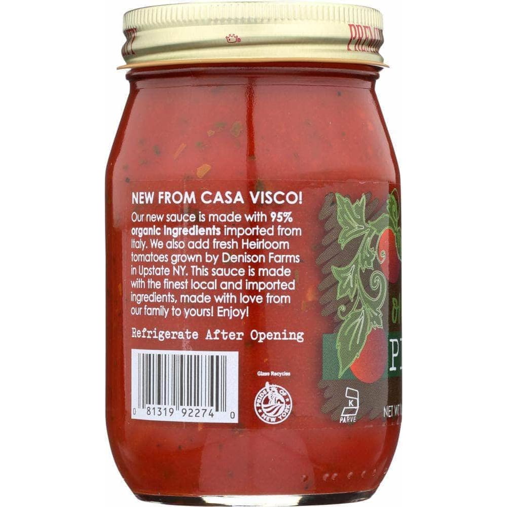 Casa Visco Casa Visco Organic Pizza Sauce, 16 oz