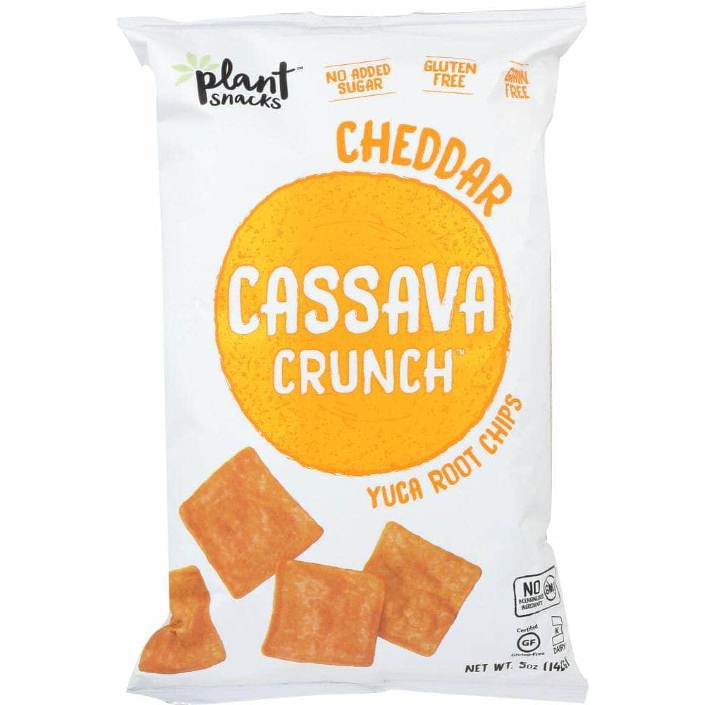 Plant Snacks Cassava Crunch Yuca Root Chips Cheddar 5 Oz