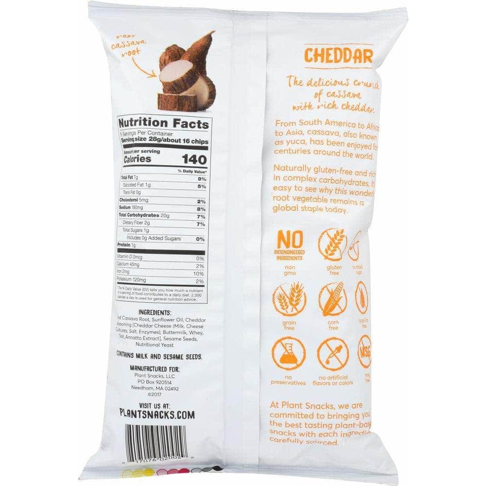 Plant Snacks Cassava Crunch Yuca Root Chips Cheddar 5 Oz