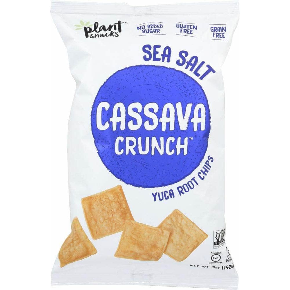 Plant Snacks Cassava Crunch Yuca Root Chips Sea Salt 5 Oz