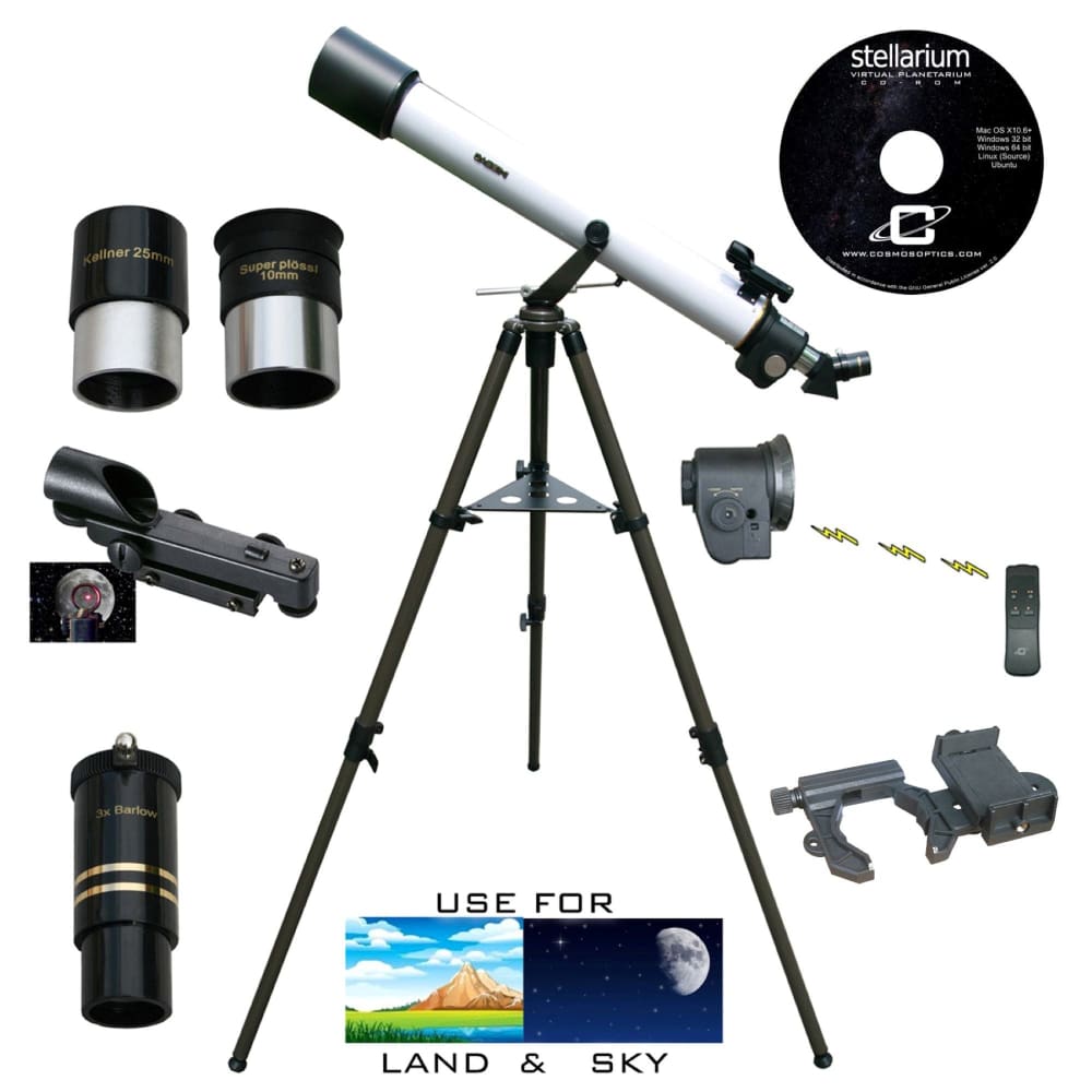 Cassini 800mm x 72mm Refractor Telescope with Electronic Focus - Cassini