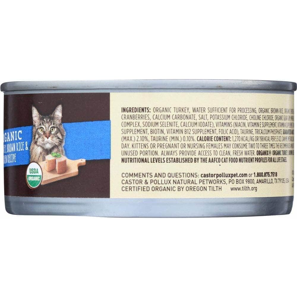 Castor & Pollux Castor & Pollux Cat Food Can Organic Turkey Chicken Brown, 5.5 oz