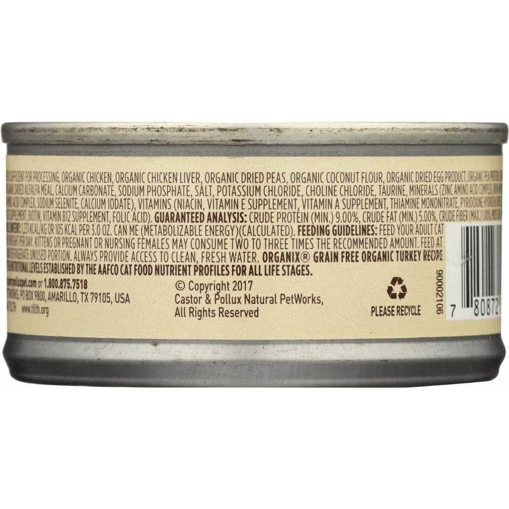 Castor & Pollux Castor & Pollux Cat Food Can Organic Turkey Pate, 3 oz