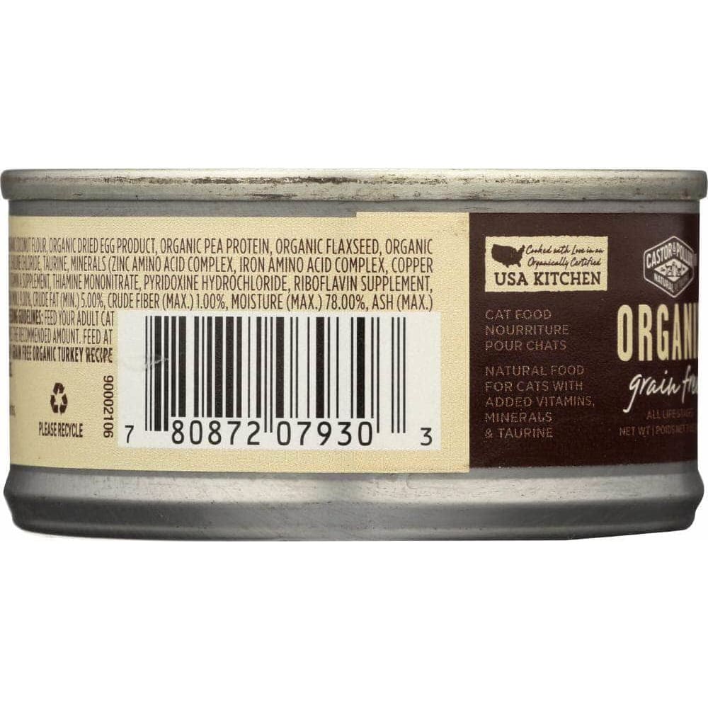 Castor & Pollux Castor & Pollux Cat Food Can Organic Turkey Pate, 3 oz