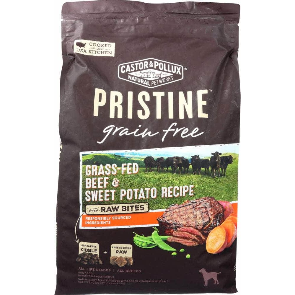 CASTOR & POLLUX Castor & Pollux Dog Food Dry Pristine Grain Free Beef Raw, 10 Lb