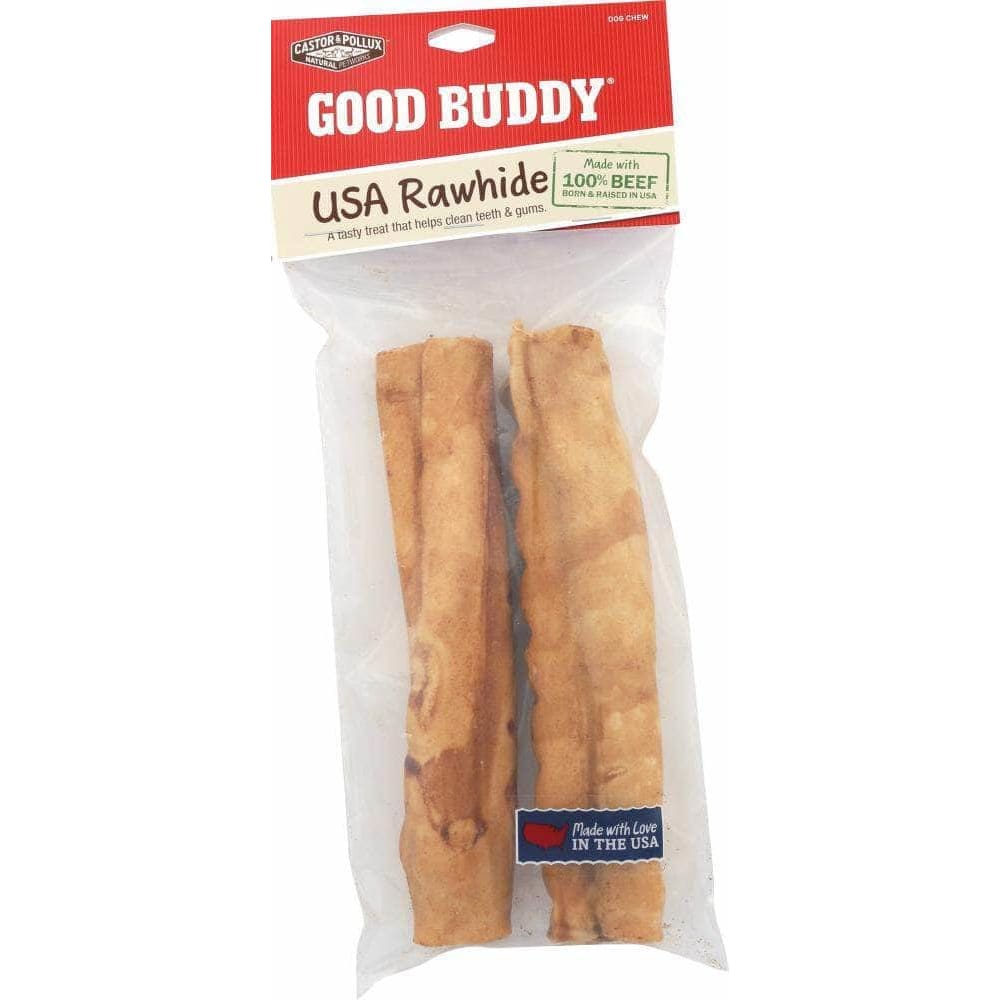 Castor & Pollux Castor & Pollux Good Buddy Rawhide Sticks Dog Chew 7 Inches, 2 pc