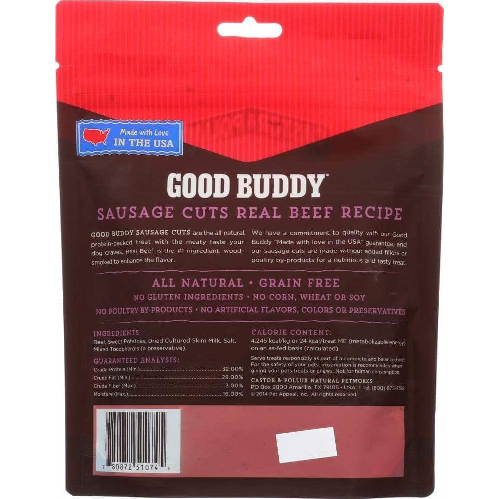 Castor & Pollux Castor & Pollux Good Buddy Sausage Cuts Dog Treats Real Beef Recipe 5 Oz