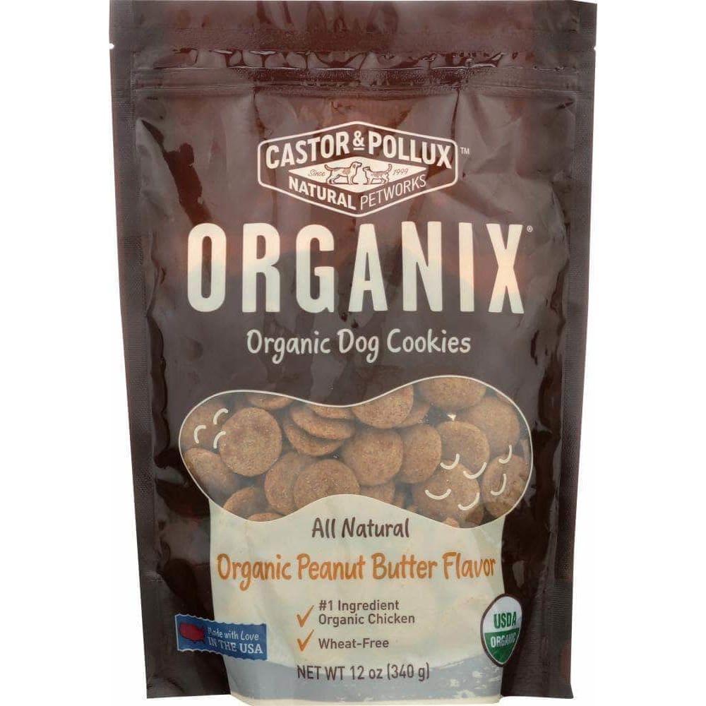 Castor & Pollux Castor & Pollux Organic Dog Cookies Peanut Butter, 12 oz