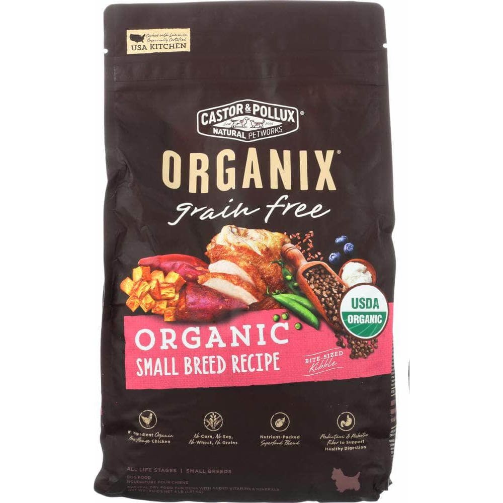 Castor & Pollux Castor & Pollux Organix Grain Free Organic Small Breed Recipe 4 Lb