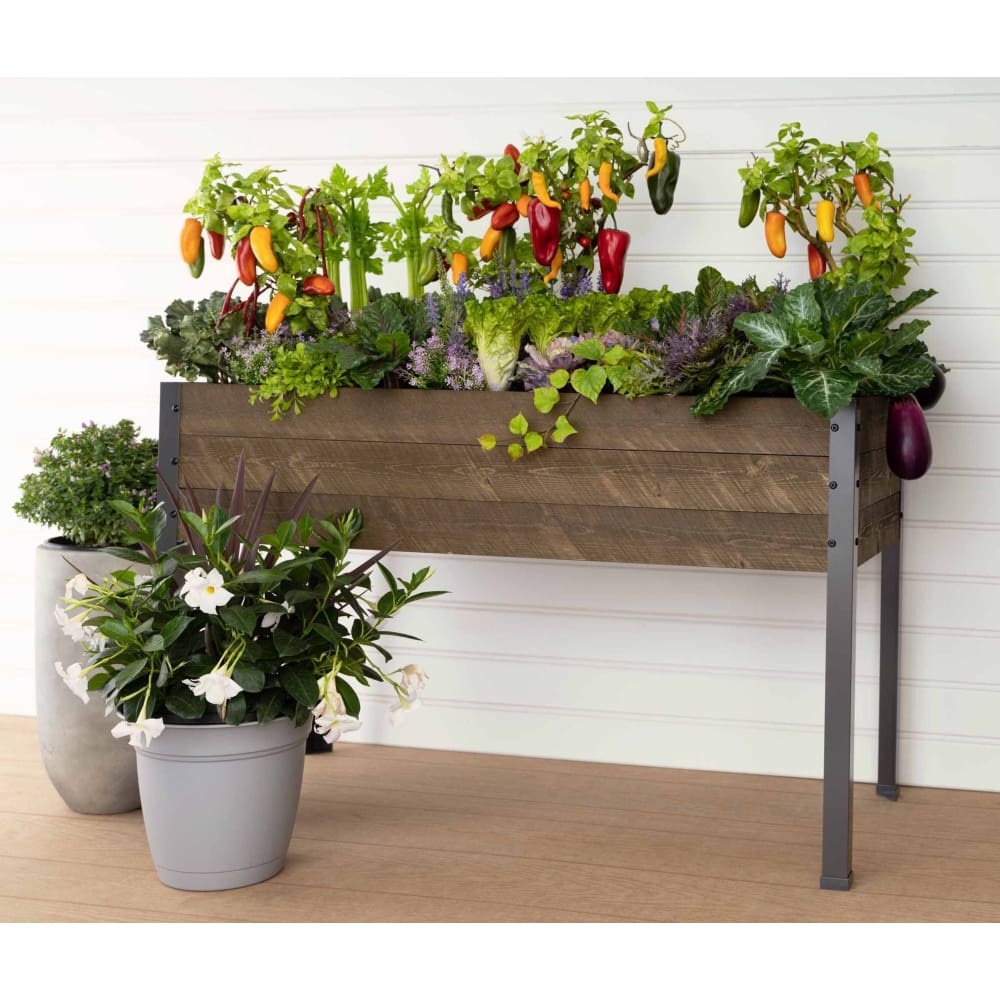 CedarCraft Elevated Spruce Planter - Brown - Home/Lawn & Garden/Gardening & Accessories/Garden Beds/ - CedarCraft