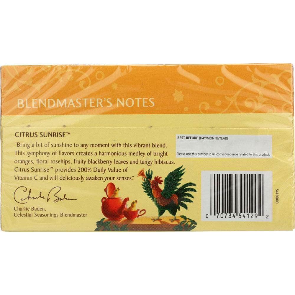 Celestial Seasonings Celestial Seasonings Citrus Sunrise Herbal Tea Pack of 20, 1.7 oz