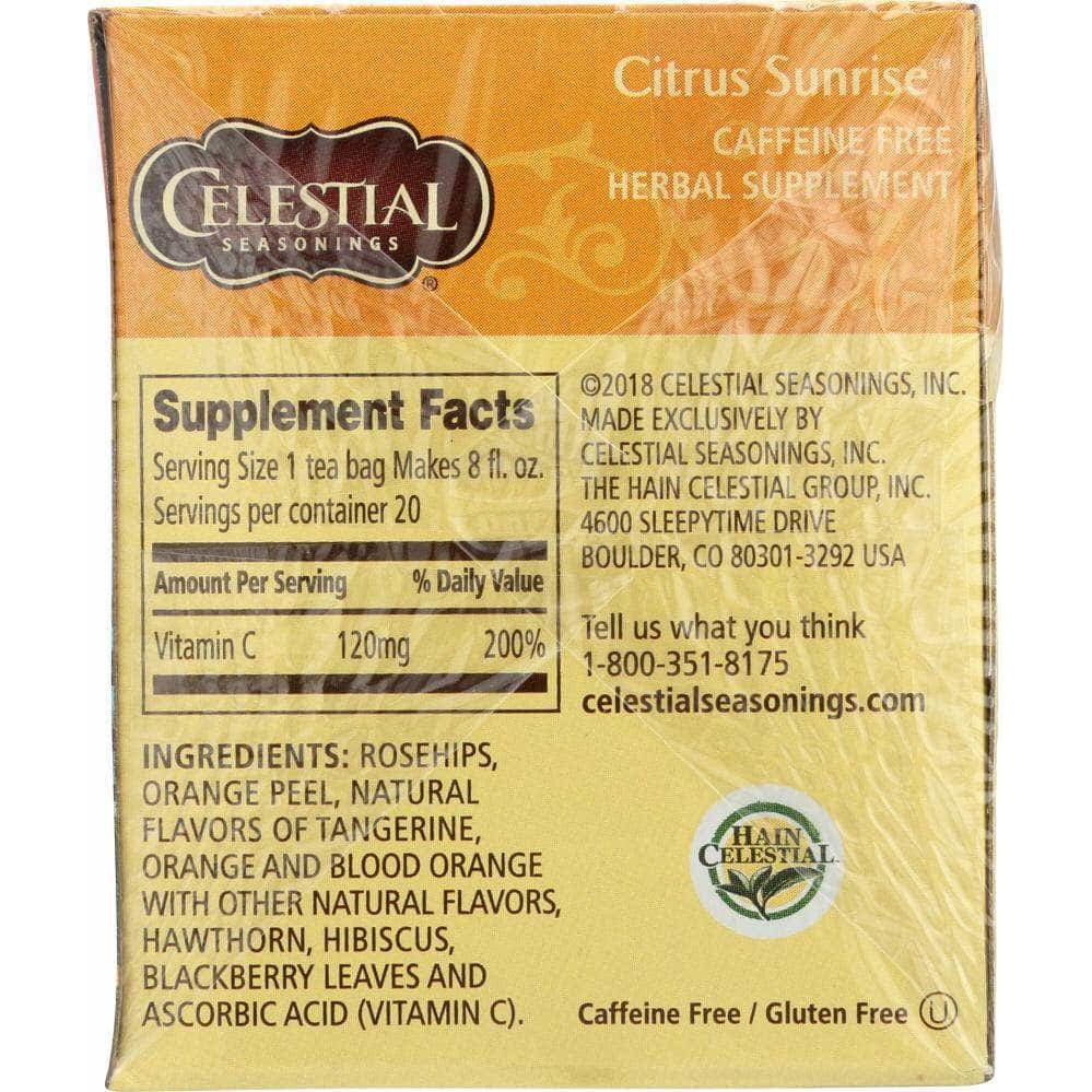 Celestial Seasonings Celestial Seasonings Citrus Sunrise Herbal Tea Pack of 20, 1.7 oz