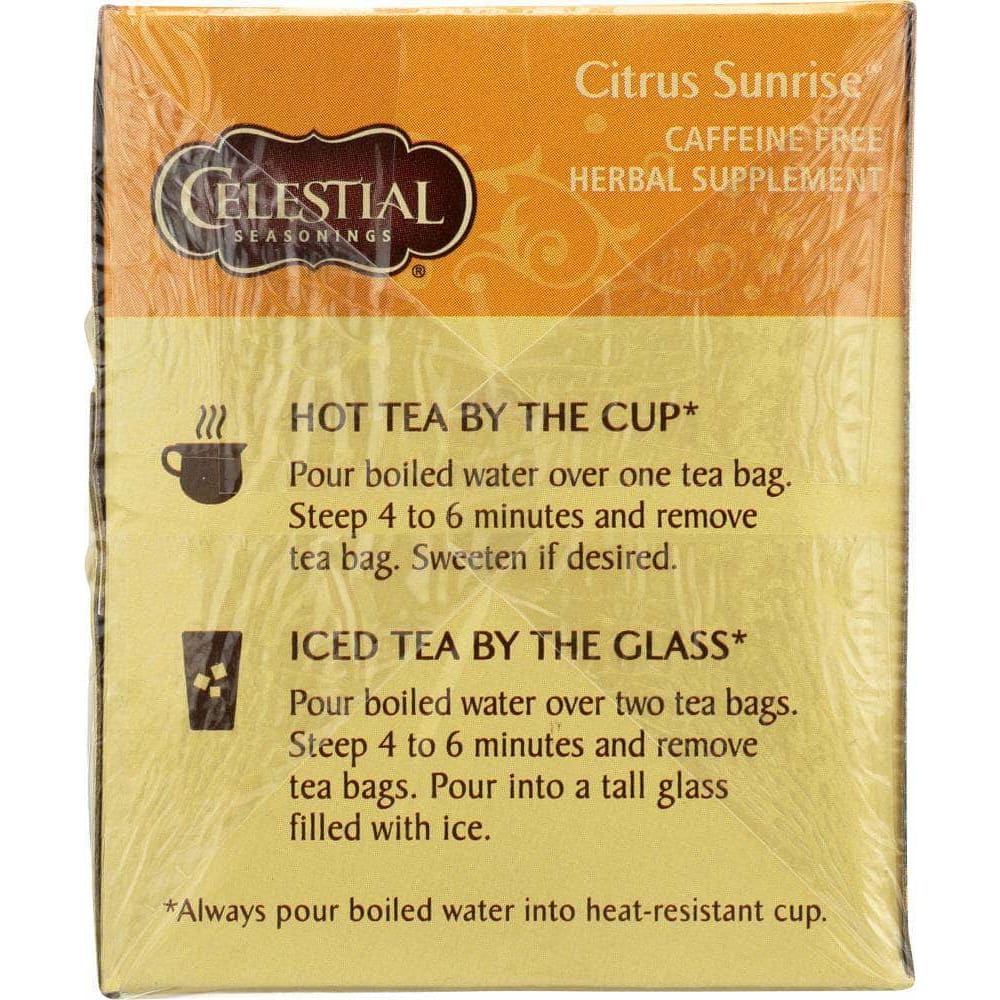 Celestial Seasonings Celestial Seasonings Citrus Sunrise Herbal Tea Pack of 20, 1.7 oz