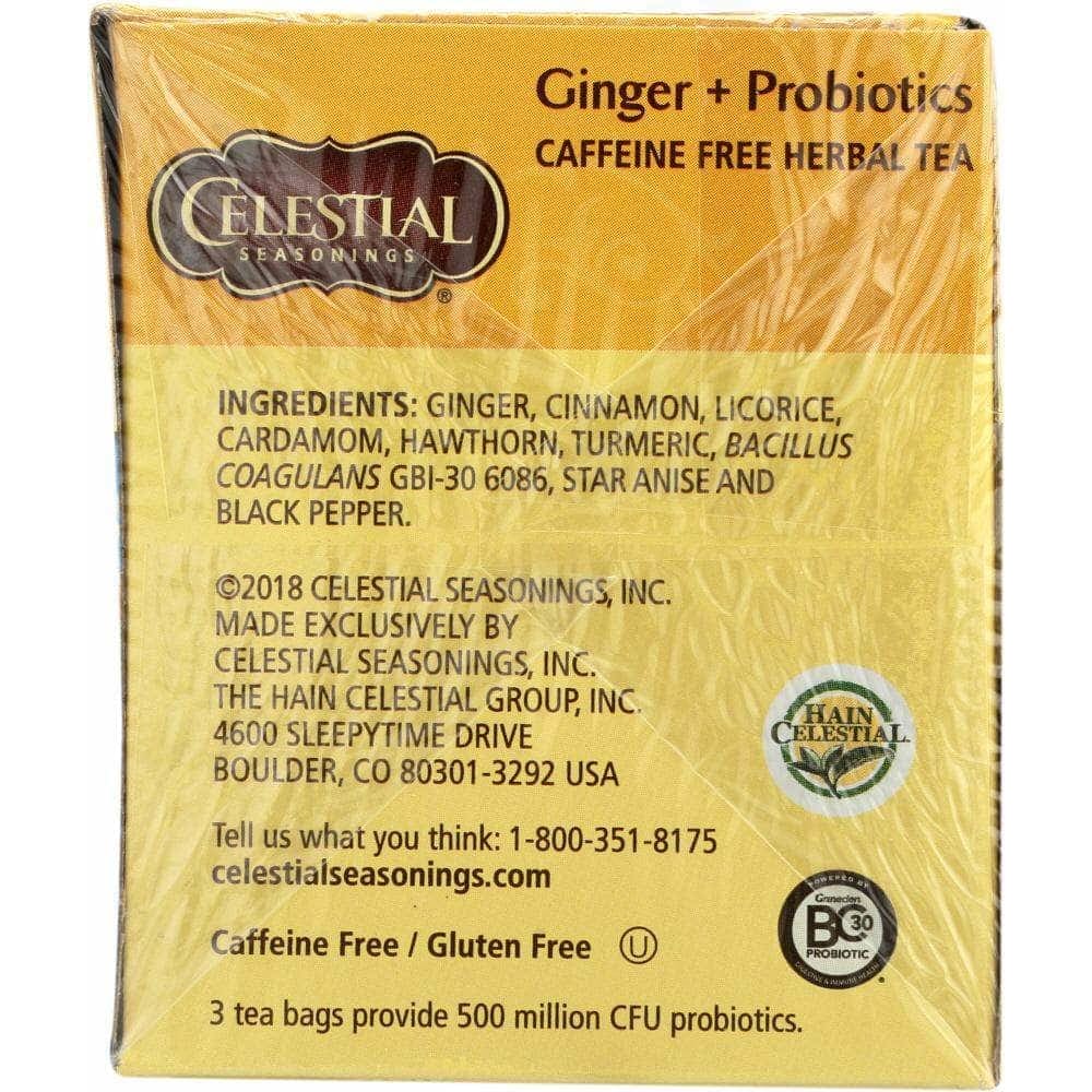 Celestial Seasonings Celestial Seasonings Ginger Probiotic Herbal Tea Pack of 20, 1.1 oz