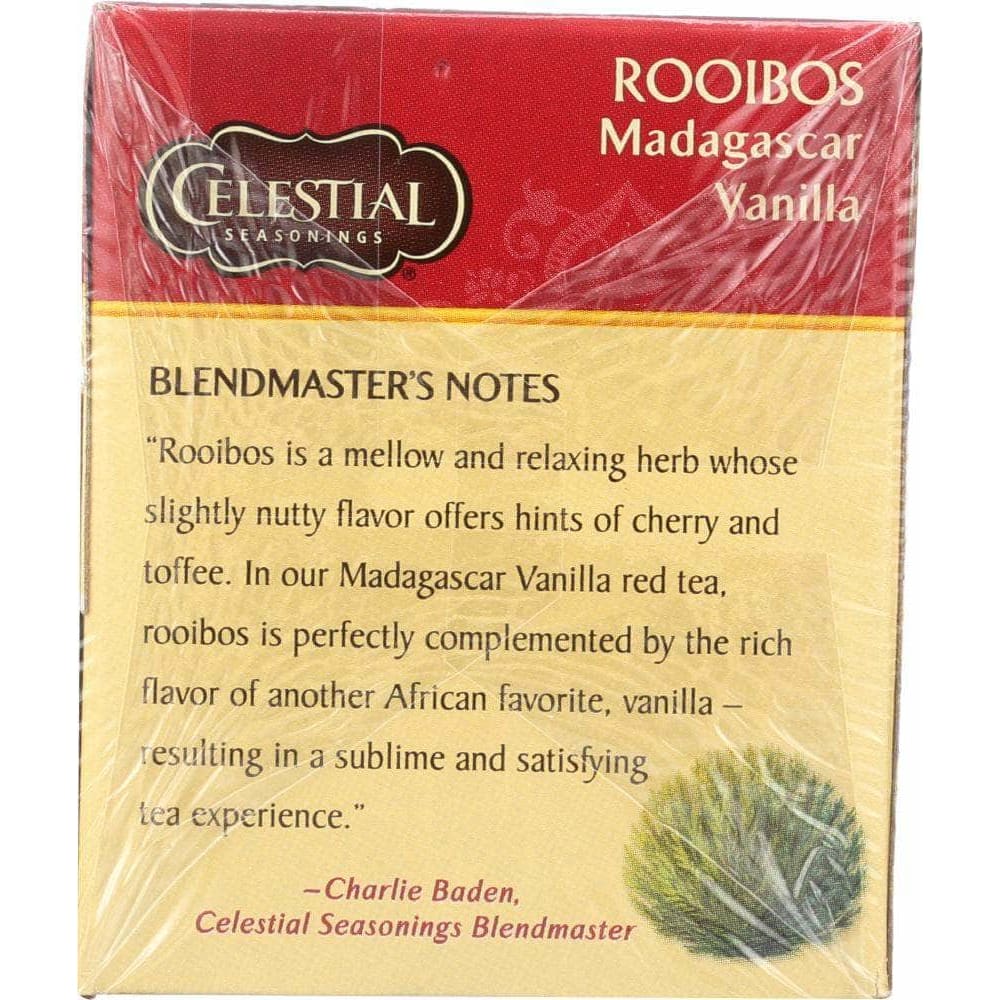 Celestial Seasonings Celestial Seasonings Red Tea African Rooibos Caffeine Free Madagascar Vanilla 20 Tea Bags, 1.5 oz