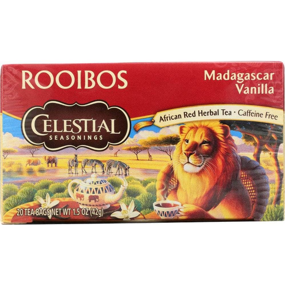 Celestial Seasonings Celestial Seasonings Red Tea African Rooibos Caffeine Free Madagascar Vanilla 20 Tea Bags, 1.5 oz