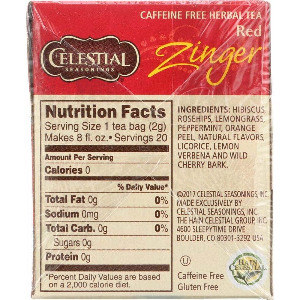 Celestial Seasonings Celestial Seasonings Red Zinger Herbal Tea Caffeine Free, 20 bg