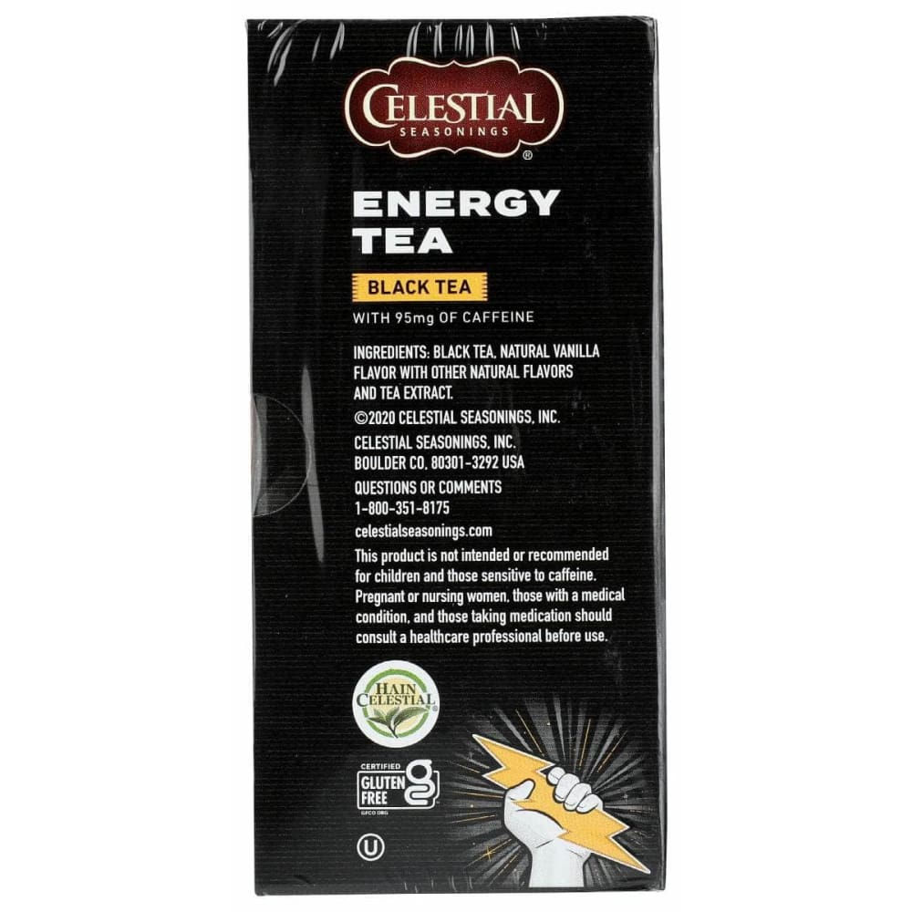 CELESTIAL SEASONINGS Celestial Seasonings Tea Energy Blk Caffeine, 12 Bg