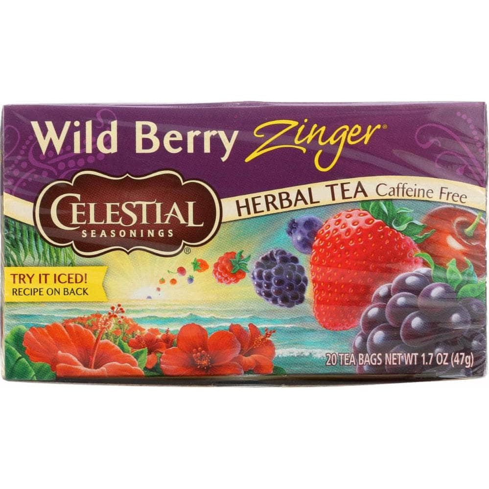 Celestial Seasonings Celestial Seasonings Wild Berry Zinger Herbal Tea Caffeine Free 20 Tea Bags, 1.7 oz