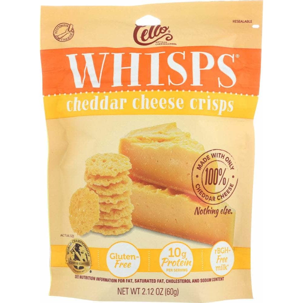 Cello Cello WHISPS CHEESE CRISPS CHEDDAR (2.120 OZ)