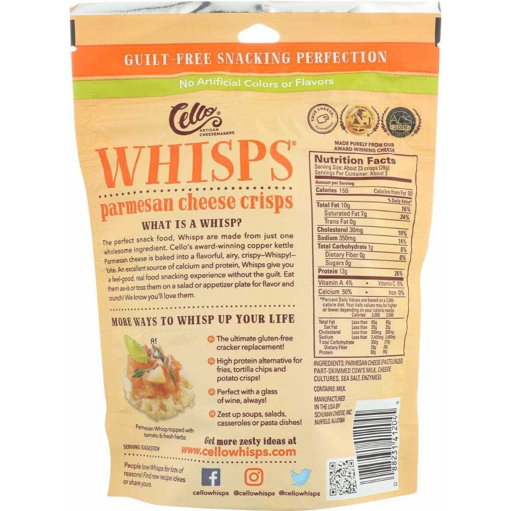 Cello Cello Whisps Cheese Crisps Parmesan, 2.12 oz