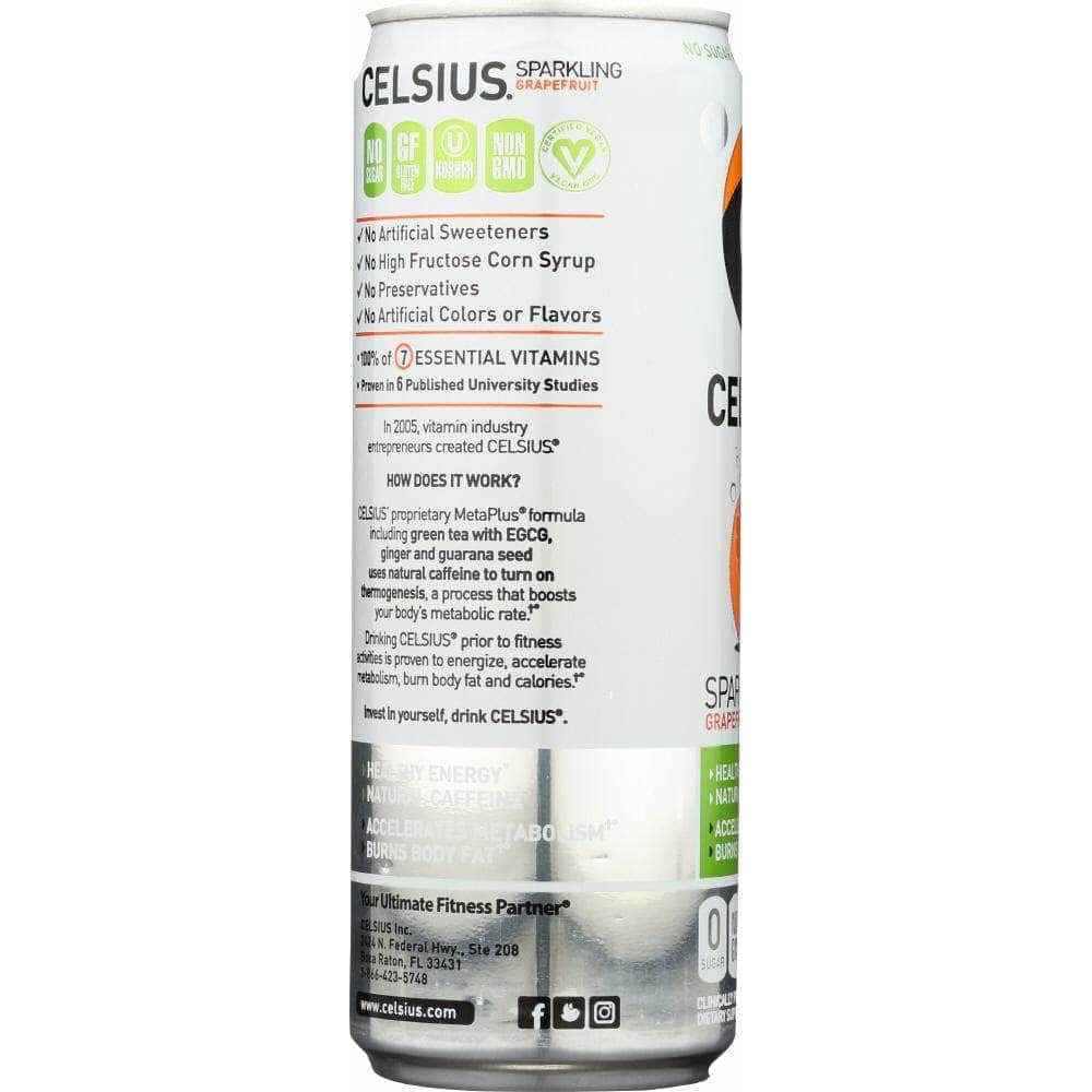 Celsius Celsius Beverage Sparkling Grapefruit, 12 oz