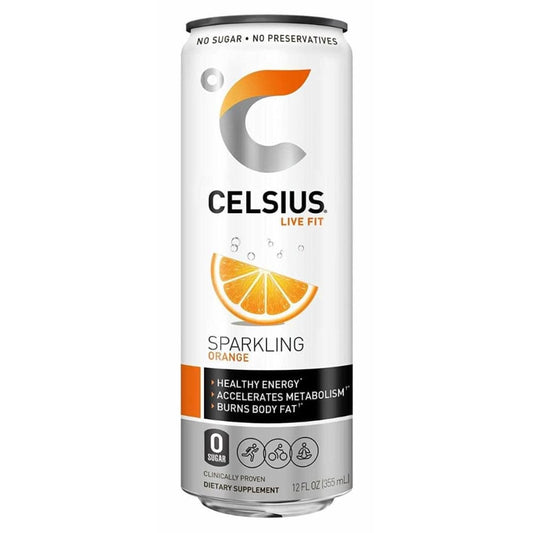 CELSIUS Celsius Live Fit Sparkling Orange, 12 Oz