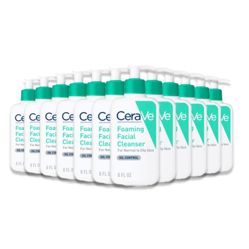 CeraVe Foaming Face Wash Facial Cleanser for Normal to Oily Skin 8 fl oz - 12 Pack - Wholesale - Body Lotions & Oils - CeraVe