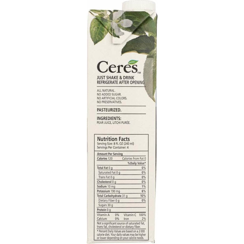 CERES Ceres Litchi Juice, 33.8 Fo