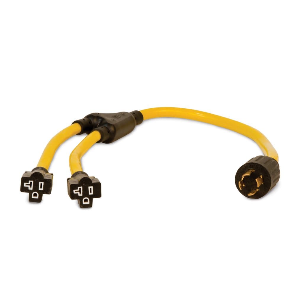 Champion 3ft Generator Cord L14-30P to (2) 5-20R - Generators & Accessories - Champion