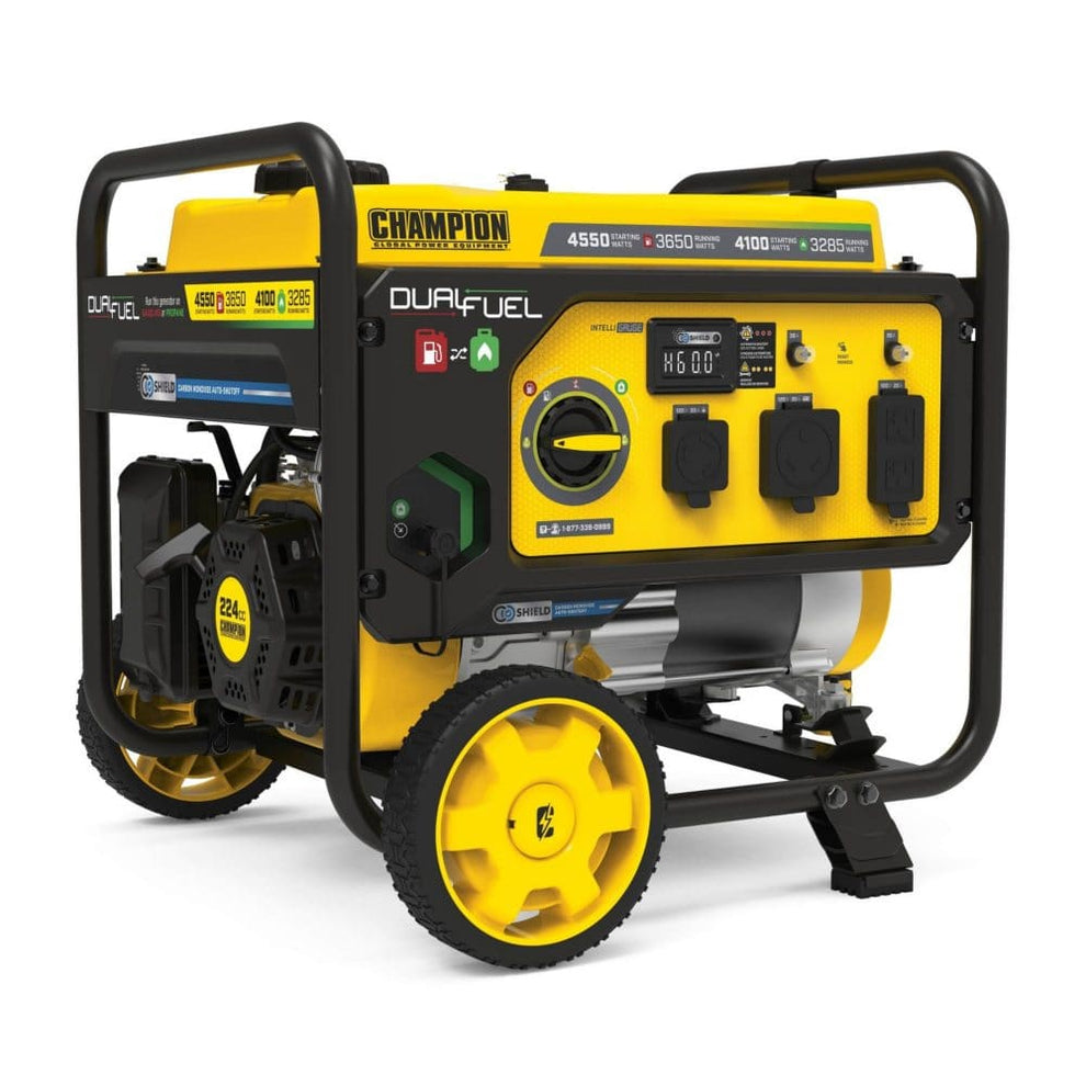 Champion Power Equipment 3650-Watt Dual Fuel Portable Generator With CO ...