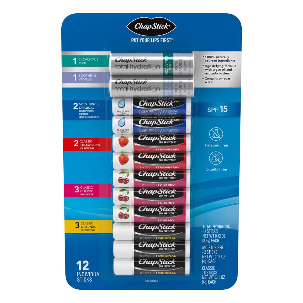 ChapStick Variety Pack 12 ct - ChapStick