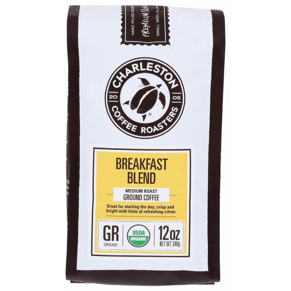 CHARLESTON COFFEE ROASTERS CHARLESTON COFFEE ROASTERS Organic Breakfast Blend Medium Roast Ground Coffee, 12 oz