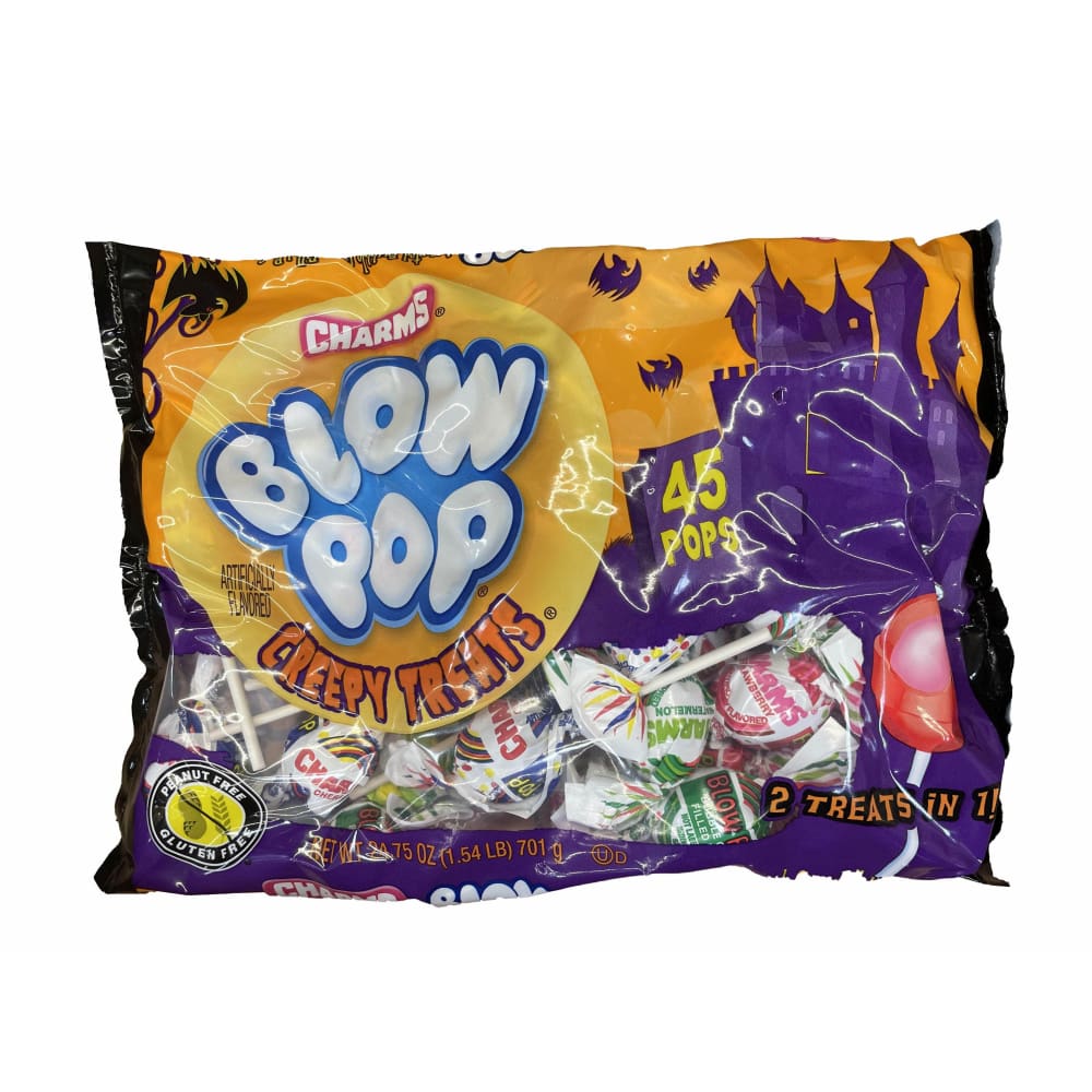 Charms Blow Pop Charms Blow Pops Halloween Creepy Treats Assorted Lollipops 24.75 oz / 45 Ct