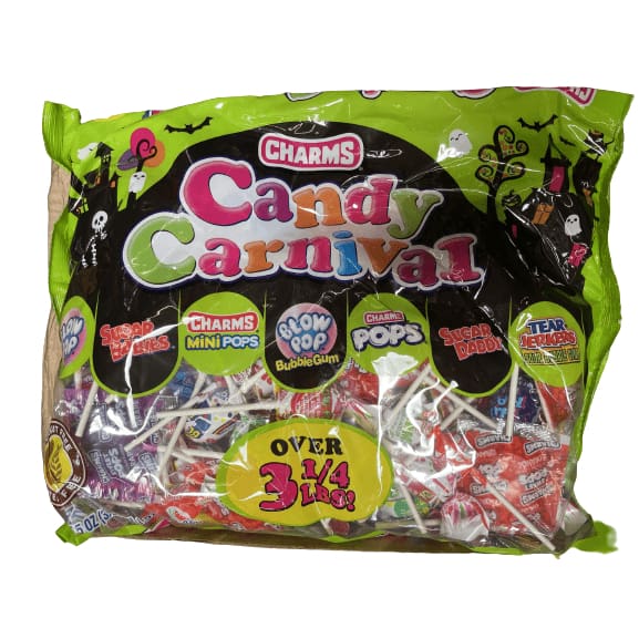 Charms Candy Carnival Charms Candy Carnival Halloween Assorted Lollipops and Candy Bag 55.5 oz.