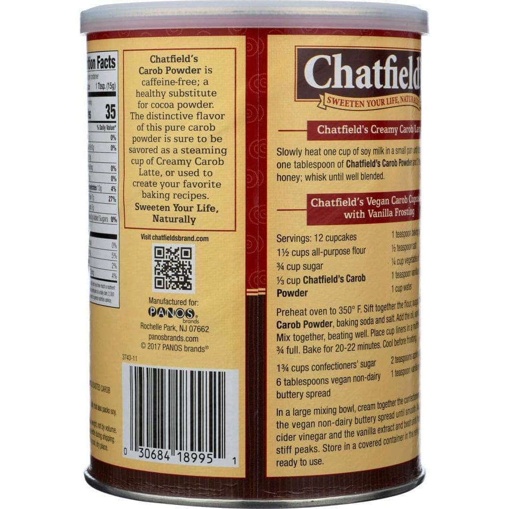 Chatfields Chatfields All Natural Carob Powder, 16 oz