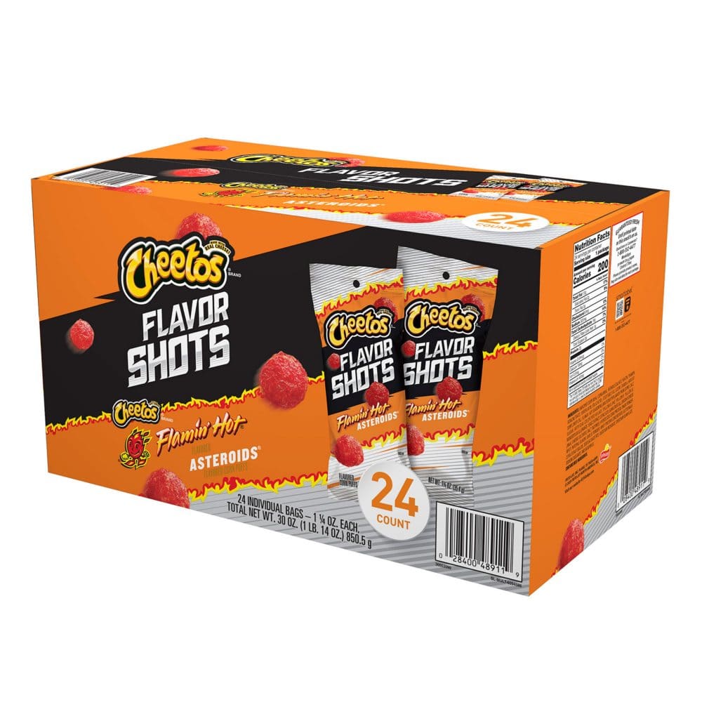 Cheetos Flavor Shots Flaminâ€™ Hot Asteroids Snacks (24 ct.) - Chips - Cheetos