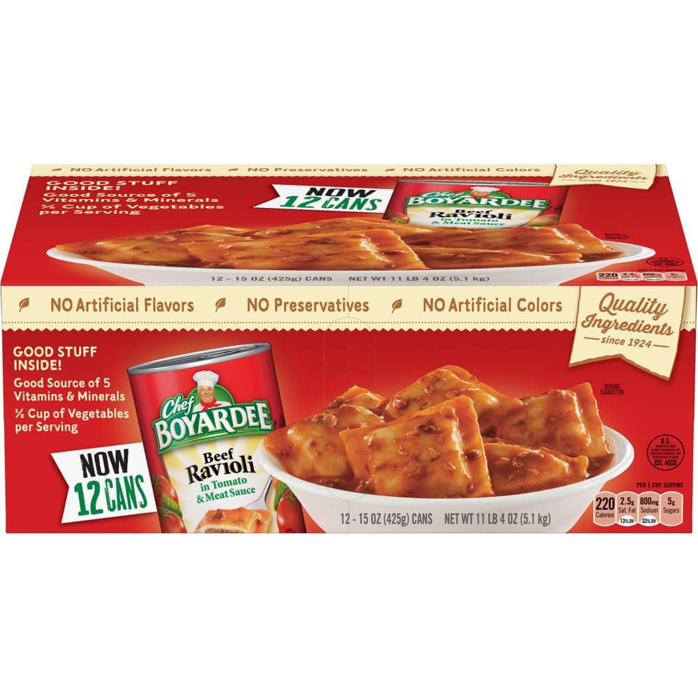 Chef Boyardee Beef Ravioli (15 oz. 12 pk.) (Pack of 2) - Canned Foods & Goods - Chef