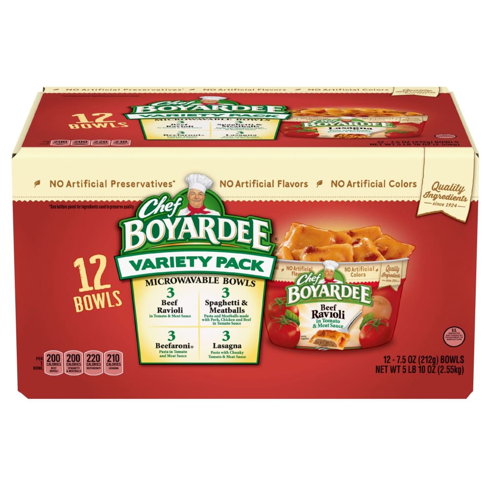 Chef Boyardee Variety Microwave Cups 12 pk/7.5 oz cups - Chef Boyardee