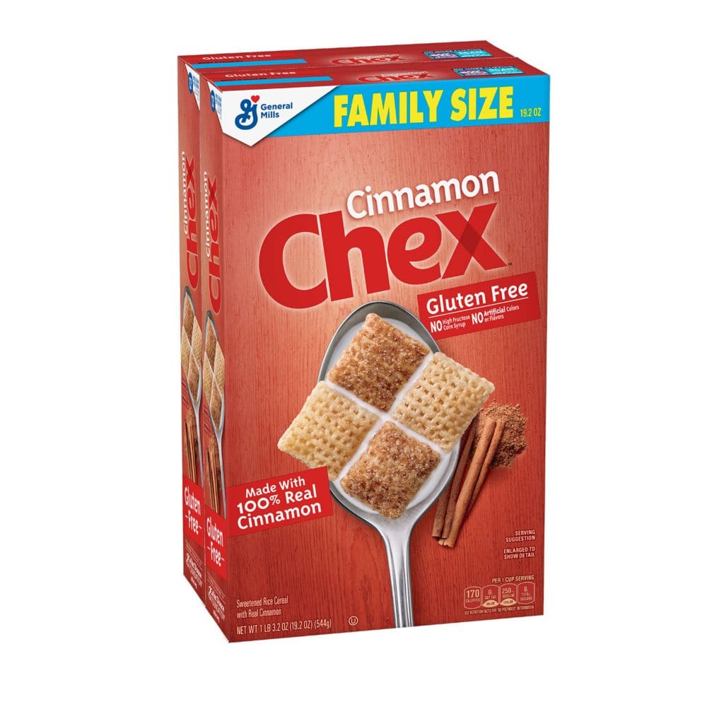 Chex Gluten-Free Breakfast Cereal Cinnamon (2 pk.) - Cereal & Breakfast Foods - Chex Gluten-Free