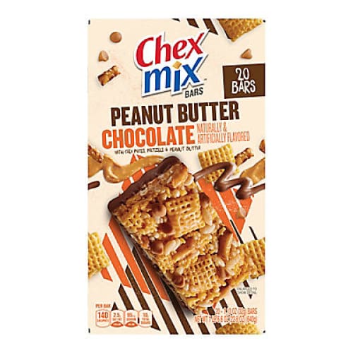 Chex Mix Peanut Butter Chocolate Bar 20 pk. - Home/Grocery/Snacks/Snack Bars & Cakes/ - Chex Mix