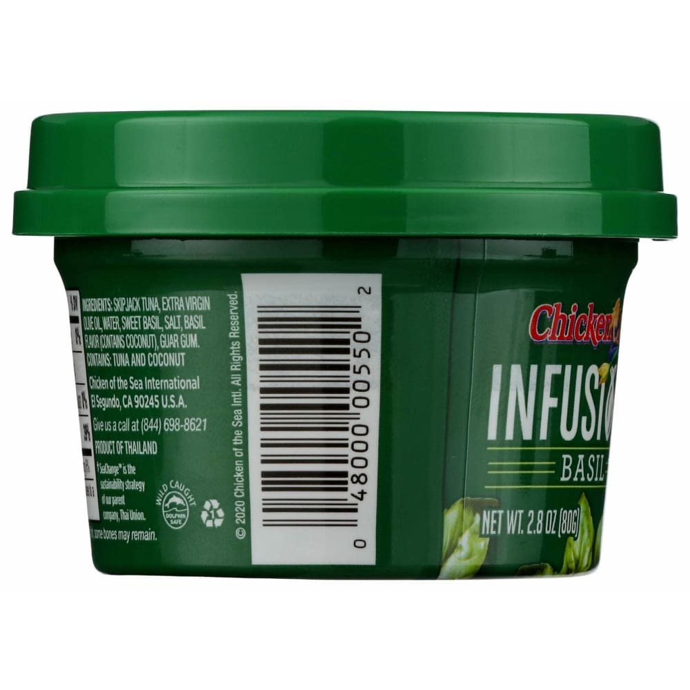 CHICKEN OF THE SEA Grocery > Pantry > Meat Poultry & Seafood CHICKEN OF THE SEA Tuna Basil Infusion, 2.8 oz